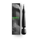 Doxy Original Massager Wand Massager Black displayed with packaging, showcasing its sleek design and powerful performance.