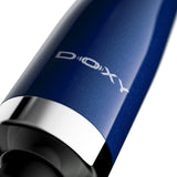Doxy Die Cast Compact Cordless Wand Blue close-up showing sleek design and branding.