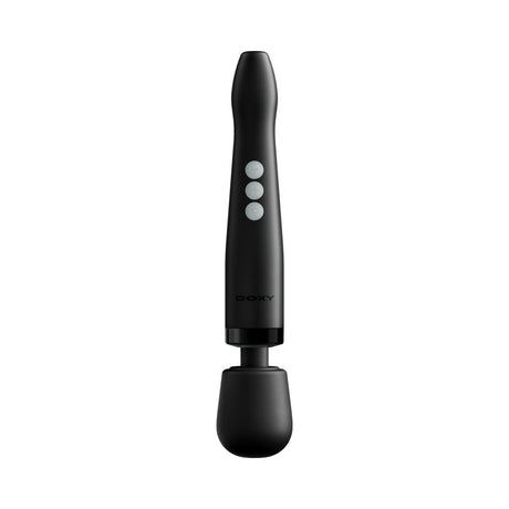 Doxy Die Cast Compact Cordless Wand Black offering powerful performance in a compact design.