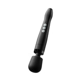 Doxy Die Cast Compact Cordless Wand Black showcasing its sleek design and user-friendly controls.
