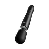 Doxy Go Travel-sized Wand Massager Black offering powerful performance in a compact design for travel and convenience.