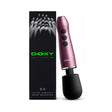 Doxy Go Travel-sized Wand Massager Pink with packaging showcasing its ultra compact and portable design.