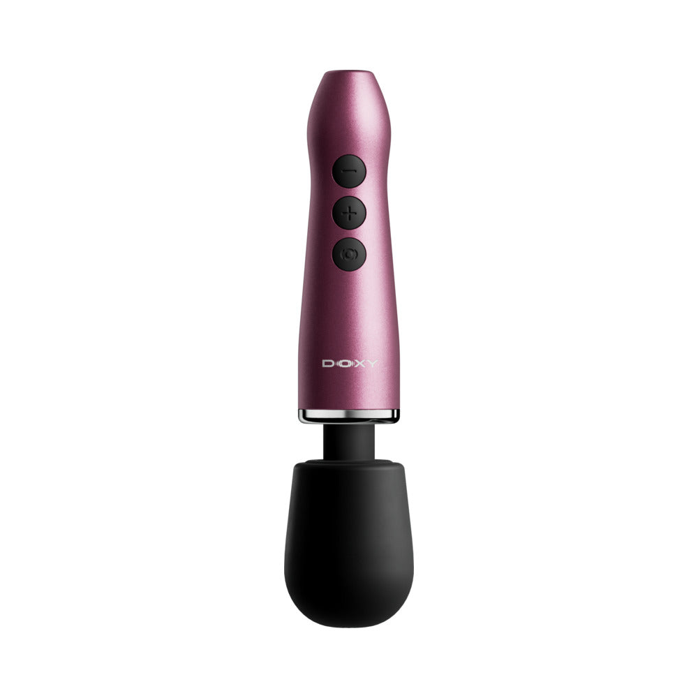 Doxy Go Travel-sized Wand Massager Pink in sleek design, perfect for travel and discreet use.