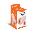 Me You Us 1 Hole Silicone Male Masturbator Stroker packaging with realistic vagina design.