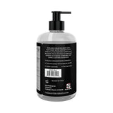 Master Series Fisting Lubricant 16 Oz bottle back view with description and usage instructions.