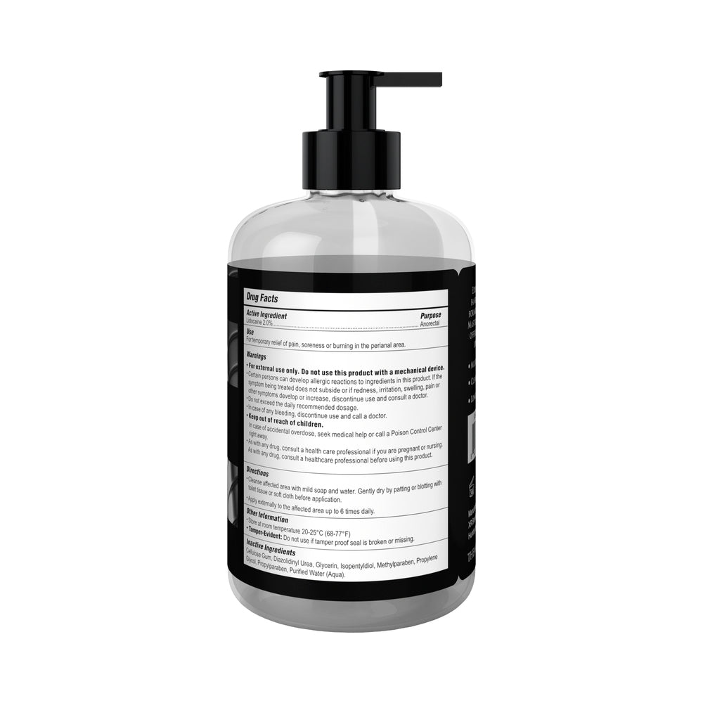 Master Series Fisting Lubricant 16 Oz bottle with pump dispenser and instructions for use.