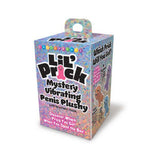 Lil Pricks Mystery Box Plush Penis Keychain in colorful packaging with keychain hook and surprise design.