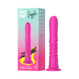 Romp Jiggle Thrusting Vibrator Pink packaging and product image showcasing its design and features.