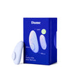 Dame Lay Panty Vibrator With Remote Control product packaging and vibrator on display.