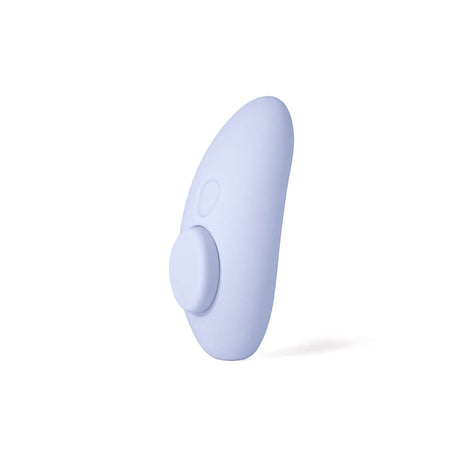 Dame Lay Panty Vibrator With Remote Control in a sleek blue design for hands-free pleasure.