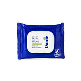 Dame Body Wipes 12 count Aloe & Cucumber packaging, gentle multi-purpose cleansing wipes for refreshing skin.