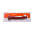 Tantus Hook 9.25 Inches Dildo Ruby packaged in a sleek design, showcasing its premium silicone material.