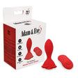 Adam & Eve The Rosebud Remote Control Vibrator Plug packaging with product and remote, designed for anal pleasure.