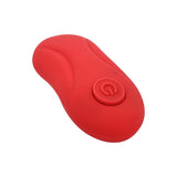 Adam & Eve The Rosebud Remote Control Vibrator Plug in a sleek red design, designed for hands-free anal pleasure.