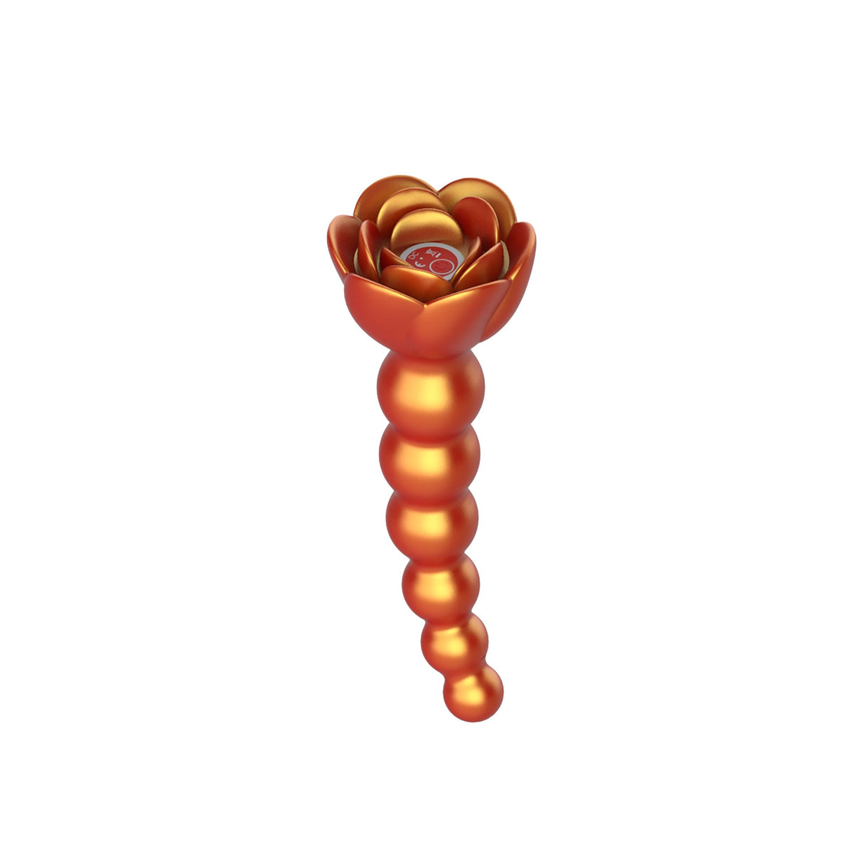 Adam & Eve Beaded Rose Blossom Silicone Anal Vibrator featuring a colorful, beaded design for pleasurable experiences.