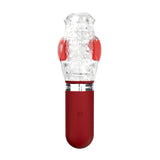 Adam & Eve Pleasure Pro 3000 Rotating & Thrusting Vibro Stroker with nubby sleeve and red base.