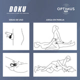 Image showcasing the Camtoyz Vibrating Ring With App Doku use ideas and couple play scenarios.