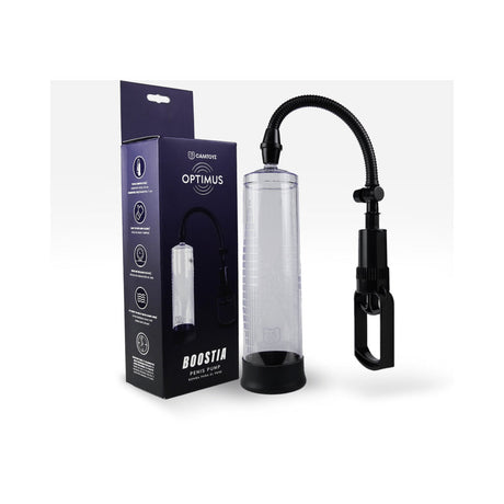 Camtoyz Penis Pump Boostia manual vacuum pump with packaging from the Optimus collection.