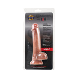 Camtoyz Raw Mylo Ultra-realistic 8 Inch Dildo in packaging, showcasing lifelike detail and suction cup for hands-free use.