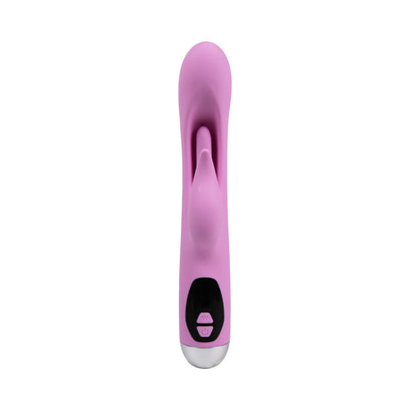 Camtoyz Rabbit Vibrator Usb-c Charging Avery in soft pink silicone with dual stimulation design.