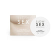 Bijoux Indiscrets Slow Sex Massage Candle packaging and label, designed for sensual full-body massages.