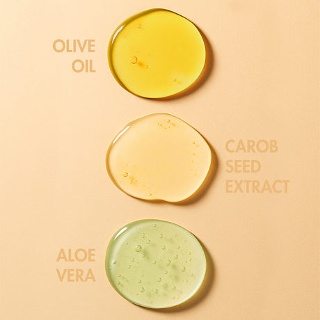 Slow Sex Anal Soothing Oil Before And After Care featuring olive oil, carob seed extract, and aloe vera drops.