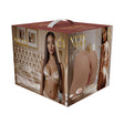 Xkin Bodyforms Lux Arden Dual Entry Vibrating Masturbator Tan packaging featuring a luxurious design and product details.