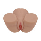 Xkin Bodyforms Lux Arden Dual Entry Vibrating Masturbator Tan, dual-entry realistic design in tan color.