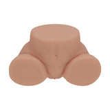 Xkin Bodyforms Lux Arden Dual Entry Vibrating Masturbator Tan showing realistic details and dual-entry design.