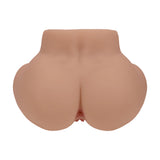 Xkin Bodyforms Lux Arden Dual Entry Vibrating Masturbator Tan rear view showcasing realistic design and dual-entry feature.