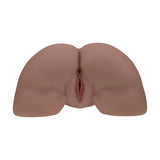 Xkin Bodyforms Clara Vossin Dual Entry Masturbator Brown showing realistic dual entry openings.