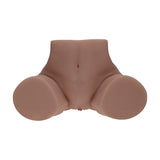 Xkin Bodyforms Clara Vossin Dual Entry Masturbator Brown showing dual openings for realistic stimulation.