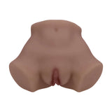 Xkin Bodyforms Eve Rhodes Vibrating Masturbator Brown realistic body-molded design with dual entry openings.