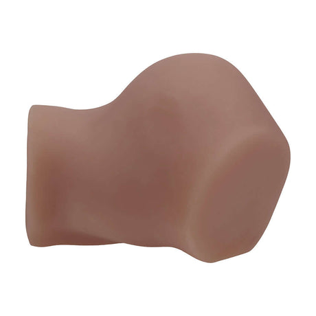 Xkin Bodyforms Eve Rhodes Vibrating Masturbator Brown with lifelike design and ultra-soft surface.
