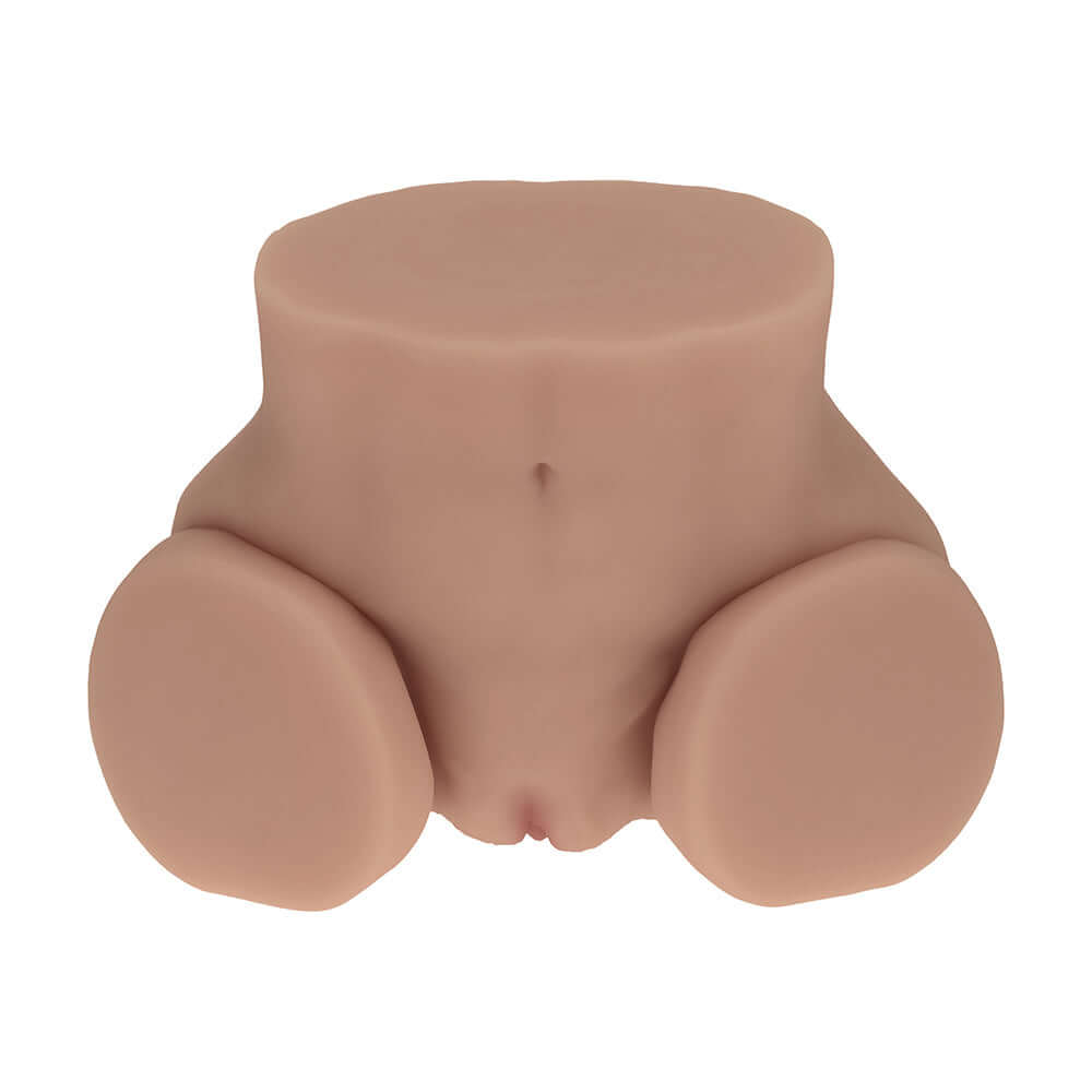 Xkin Nina Vale Dual Entry Vibrating Masturbator Tan lifelike body-mold stroker for immersive pleasure.