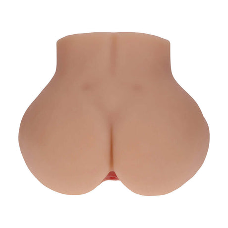 Xkin Nina Vale Dual Entry Vibrating Masturbator Tan showcasing a lifelike design for immersive pleasure.