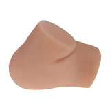 Xkin Nina Vale Dual Entry Vibrating Masturbator Tan, showcasing its lifelike texture and design for enhanced pleasure.