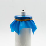 Bananakit Complete DIY Vibrating Kit Pink with blue cover and rubber band on top.