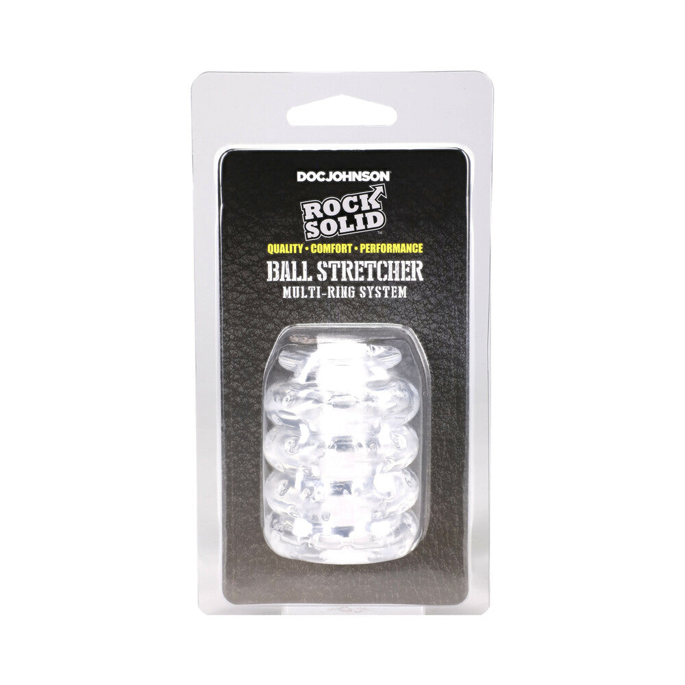 Rock Solid Ball Stretcher Multi-ring System Clear packaging showcasing its flexible and customizable design.