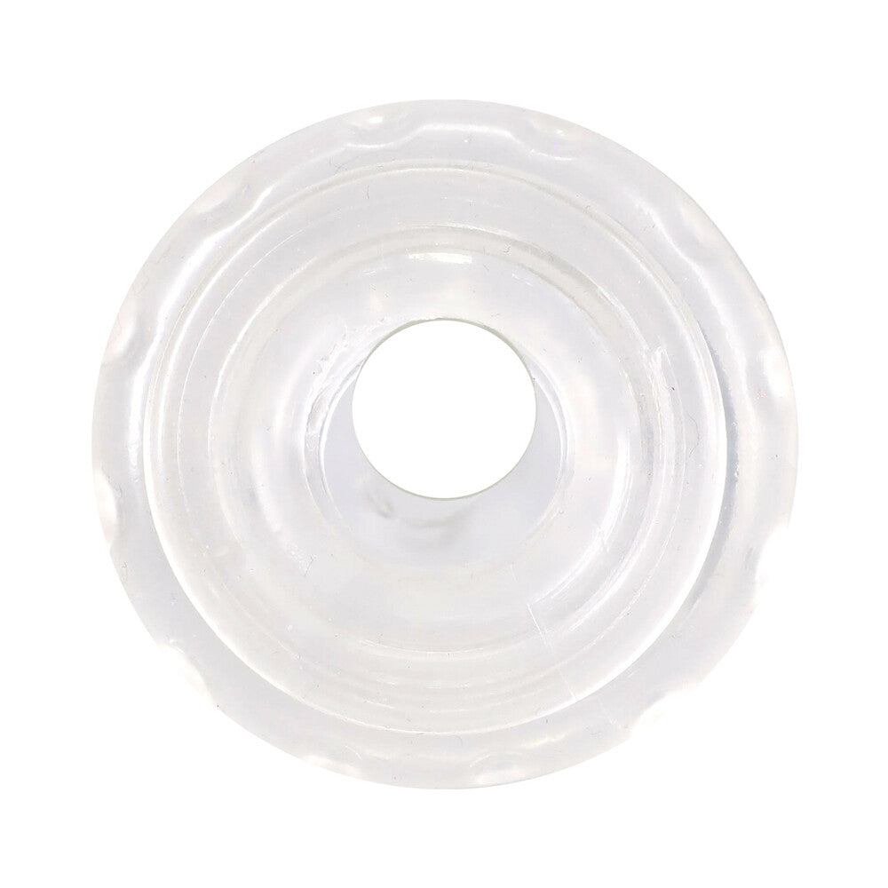 Rock Solid Ball Stretcher Multi-ring System Clear - transparent flexible ring for customized experiences.