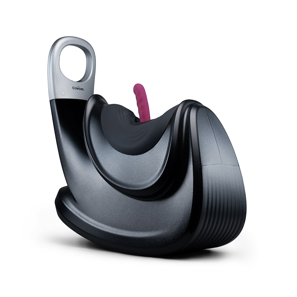 The Cowgirl Thrust Rider Premium Sex Machine with sleek design and adjustable settings for pleasure.