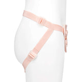 Together Toy Nudefit Strap-on Harness Light displayed on a mannequin showing straps and adjustable buckles.