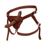 Together Toy Nudefit Strap-on Harness Dark with adjustable straps and soft material for comfort and fit.