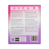 Back packaging of Lovense Ferri Reserve App Control Panty Vibrator Lavender with features and instructions.