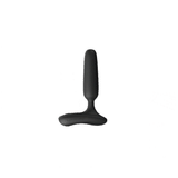 Lovense Glint Touch-Responsive Vibrating Butt Plug Black displayed on a white background.