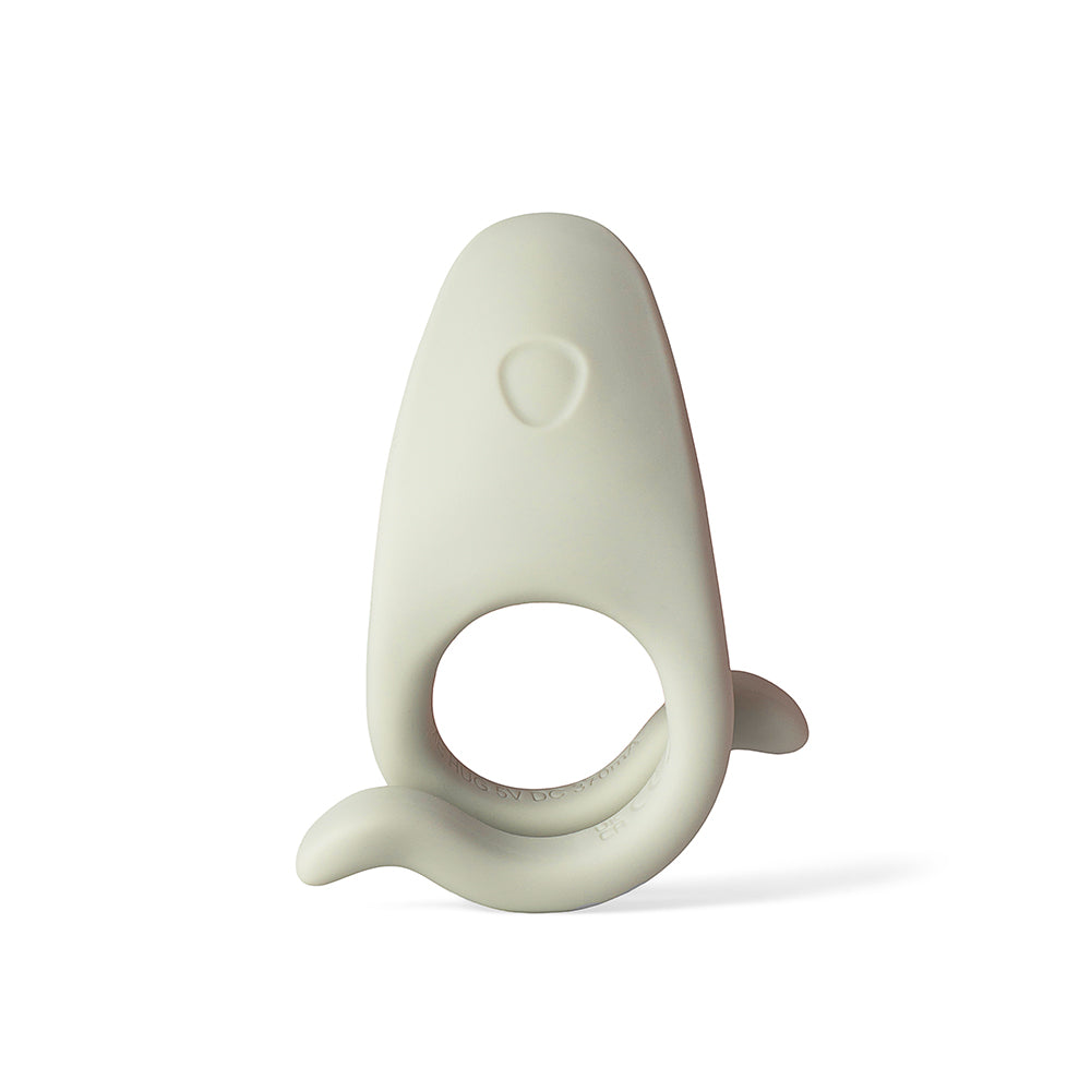 Dame Hug Vibrating Couples Ring Fog designed for shared stimulation with a soft, flexible fit for enhanced pleasure.