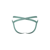 Male Power Eco Cozy Jock Green L/XL back view showcasing stylish straps for comfort and support.