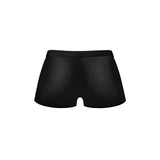 Male Power Mesh 2.0 Mini Short Black S - back view showcasing sleek design and breathable fabric.