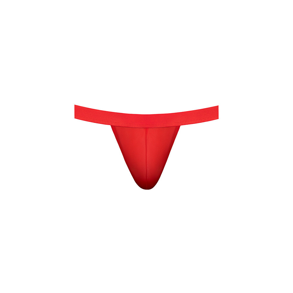 Male Power Mesh 2.0 Strappy Ring Jock Red L XL in vibrant red for bold athletic support and comfort.