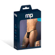 Male Power Mesh 2.0 G-string Black OS packaging featuring minimalist design and breathable material.